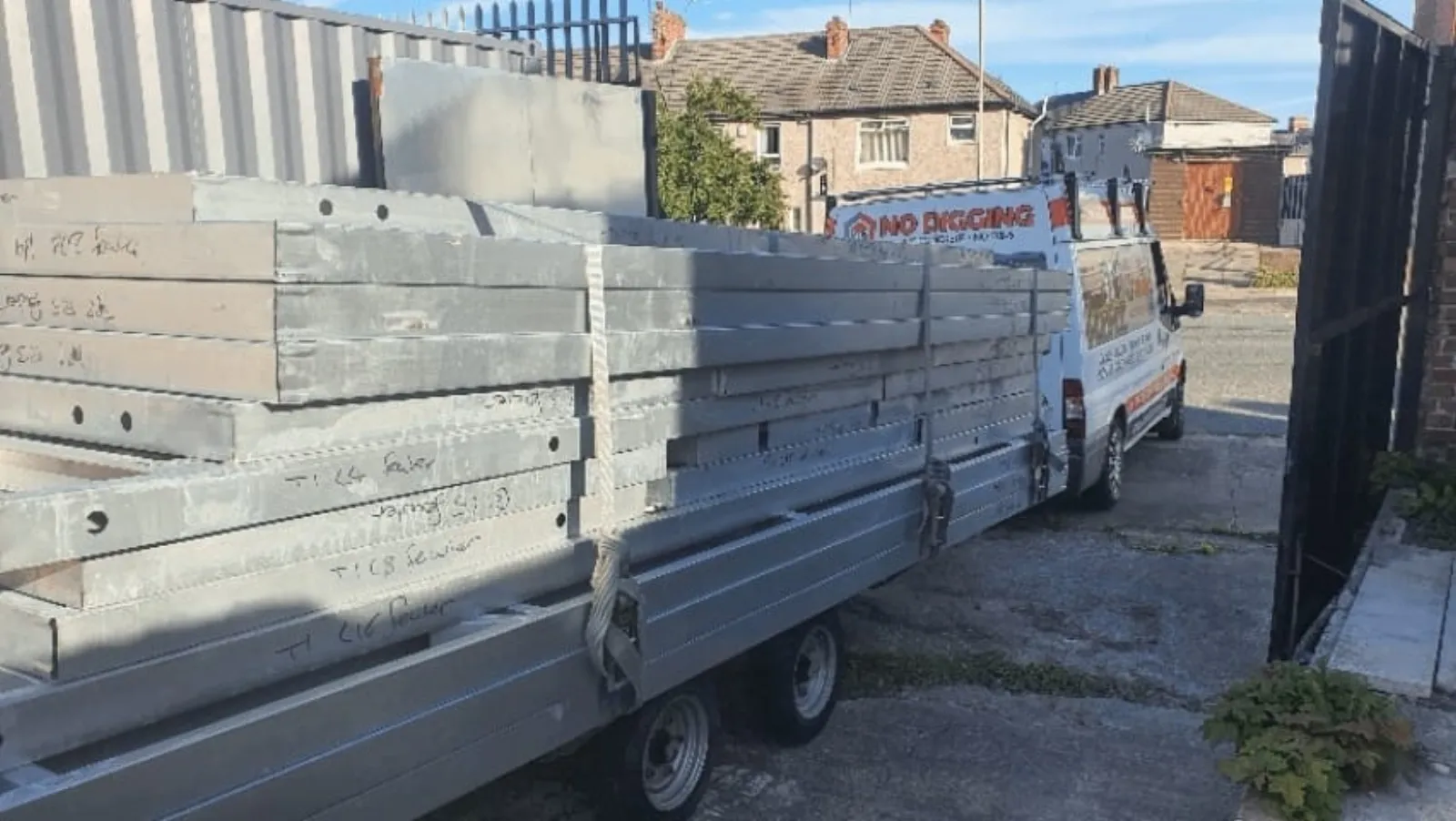 Ground screw foundation project completed by No Digging in Liverpool and the North West