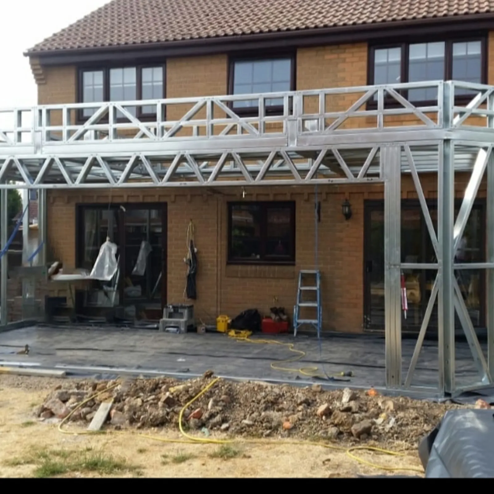 Ground screw foundation project completed by No Digging in Liverpool and the North West