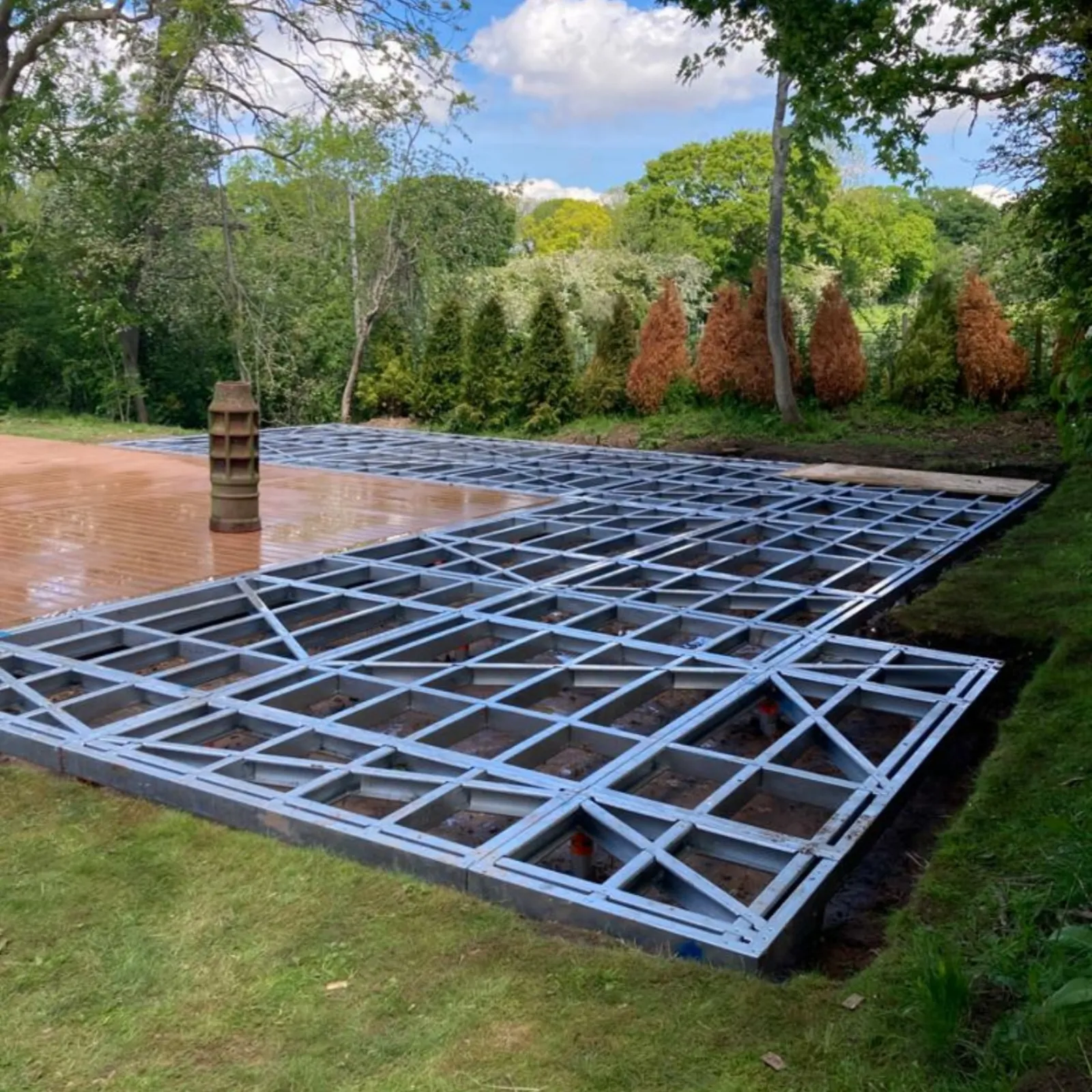 Ground screw foundation project completed by No Digging in Liverpool and the North West